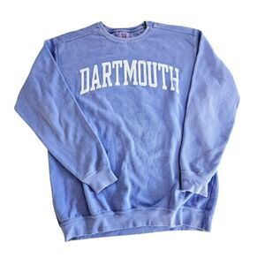 Dartmouth Comfort Color Soft Crew Neck Long Sleeve Pullover Sweater Sweatshirt M